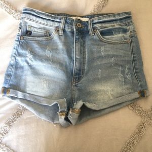 KanCan High-Waisted Denim Short, Size 25